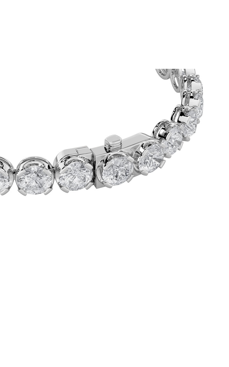 6Cttw Round Shaped Lab Grown Diamond (F/VS)  Bracelet in 14K Gold
