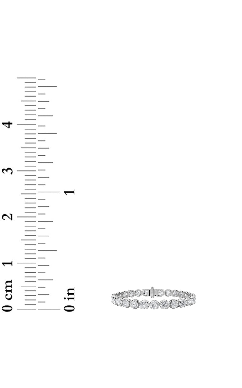 6Cttw Round Shaped Lab Grown Diamond (F/VS)  Bracelet in 14K Gold