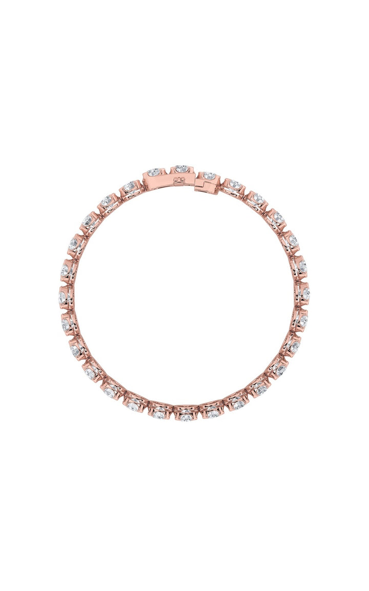 7CTW Round Shaped Lab Grown Diamond (F/VS)  Bracelet in 14K Gold