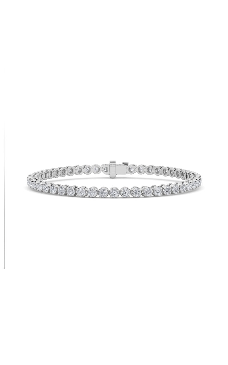 8Cttw Round Shaped Lab Grown Diamond (F/VS)  Bracelet in 14K Gold