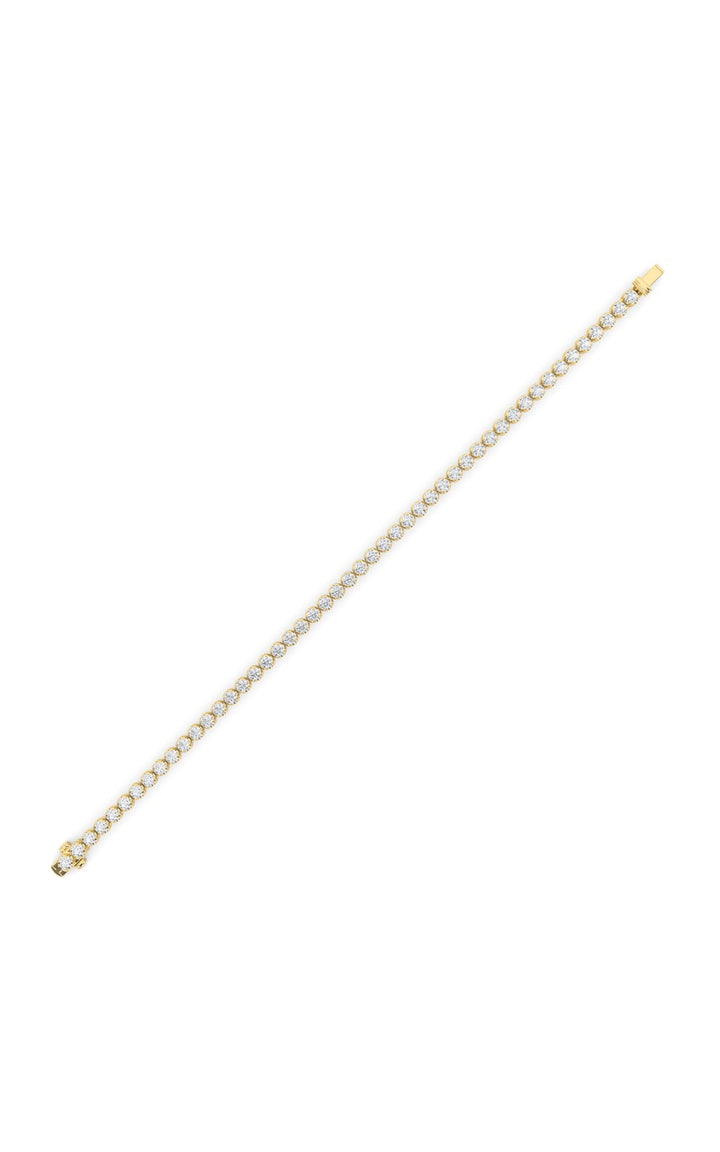 8Cttw Round Shaped Lab Grown Diamond (F/VS)  Bracelet in 14K Gold