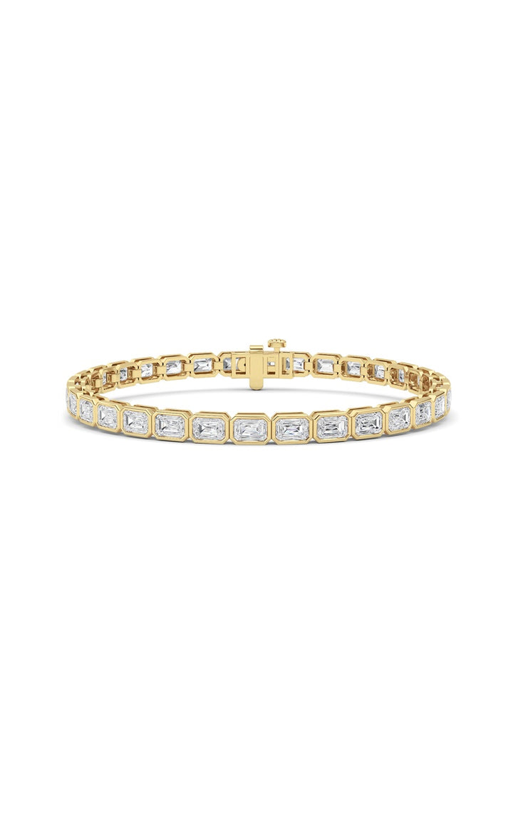 10cttw Emerald Lab Grown Diamond (F/VS ) Bracelet in 14K Gold