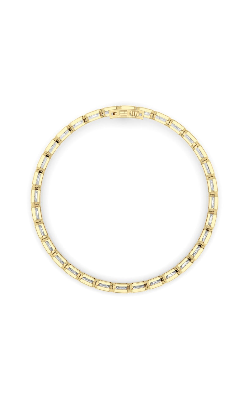 10cttw Emerald Lab Grown Diamond (F/VS ) Bracelet in 14K Gold