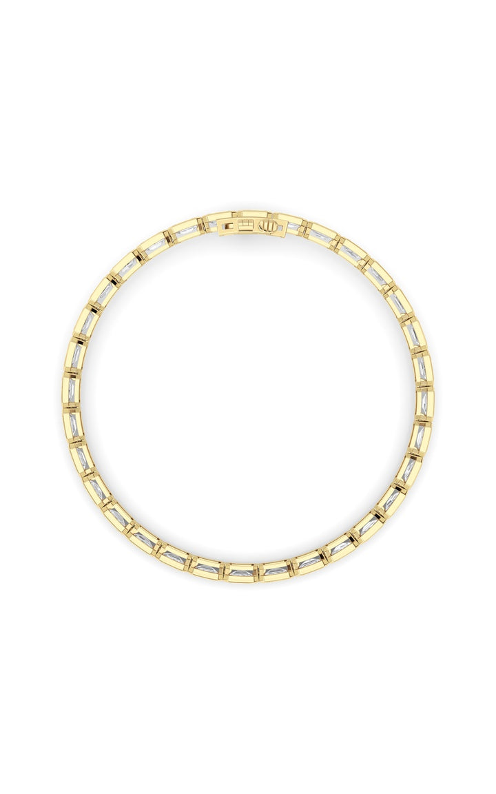 10cttw Emerald Lab Grown Diamond (F/VS ) Bracelet in 14K Gold