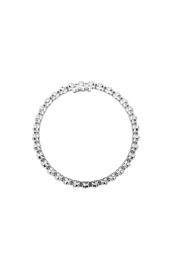 10Cttw Round Shaped Lab Grown Diamond (F/VS) East West Bezel Set Bracelet in 14K Gold