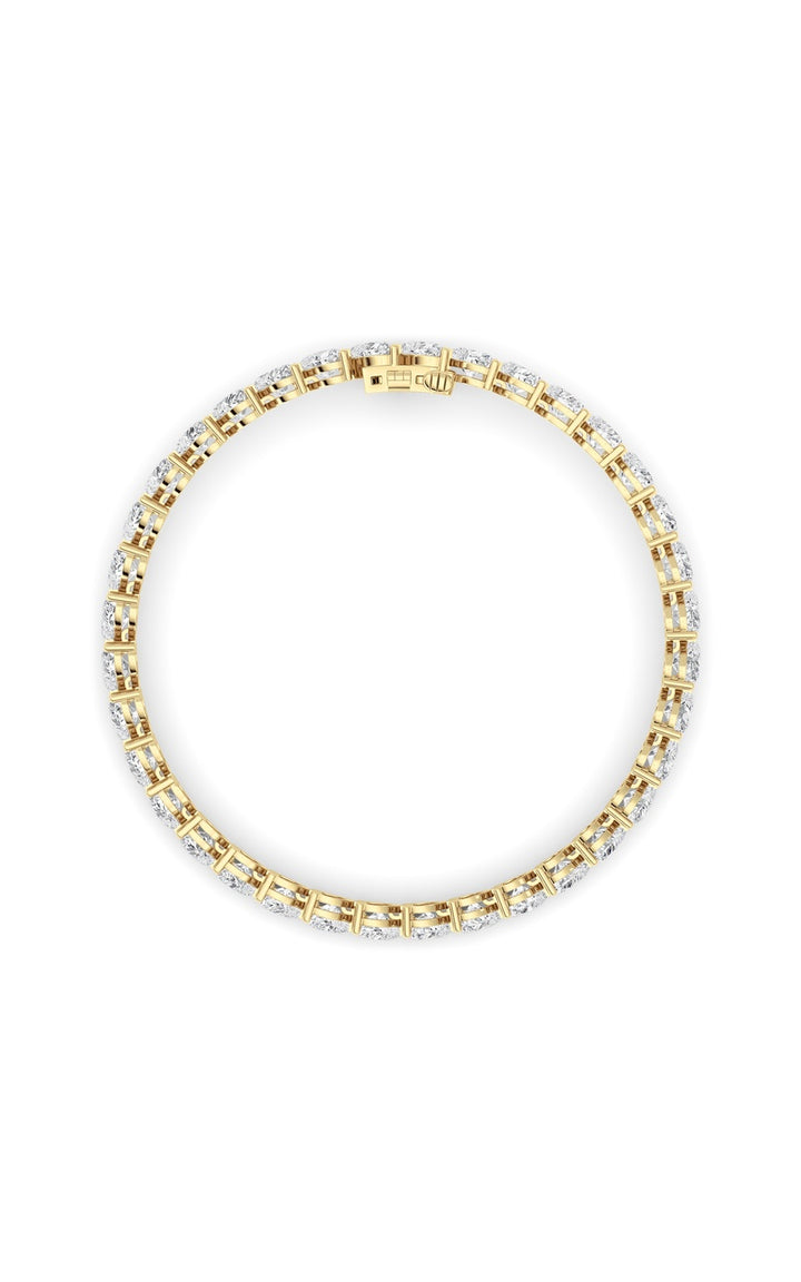 18Cttw Heart Lab Grown Diamond (F/VS ) Bracelet Bracelet in 14K Gold