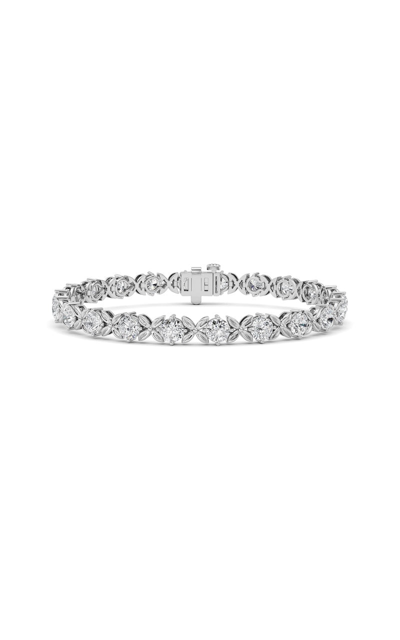 7Cttw Round Lab Grown Diamond (F/VS ) Bracelet in 14K Gold