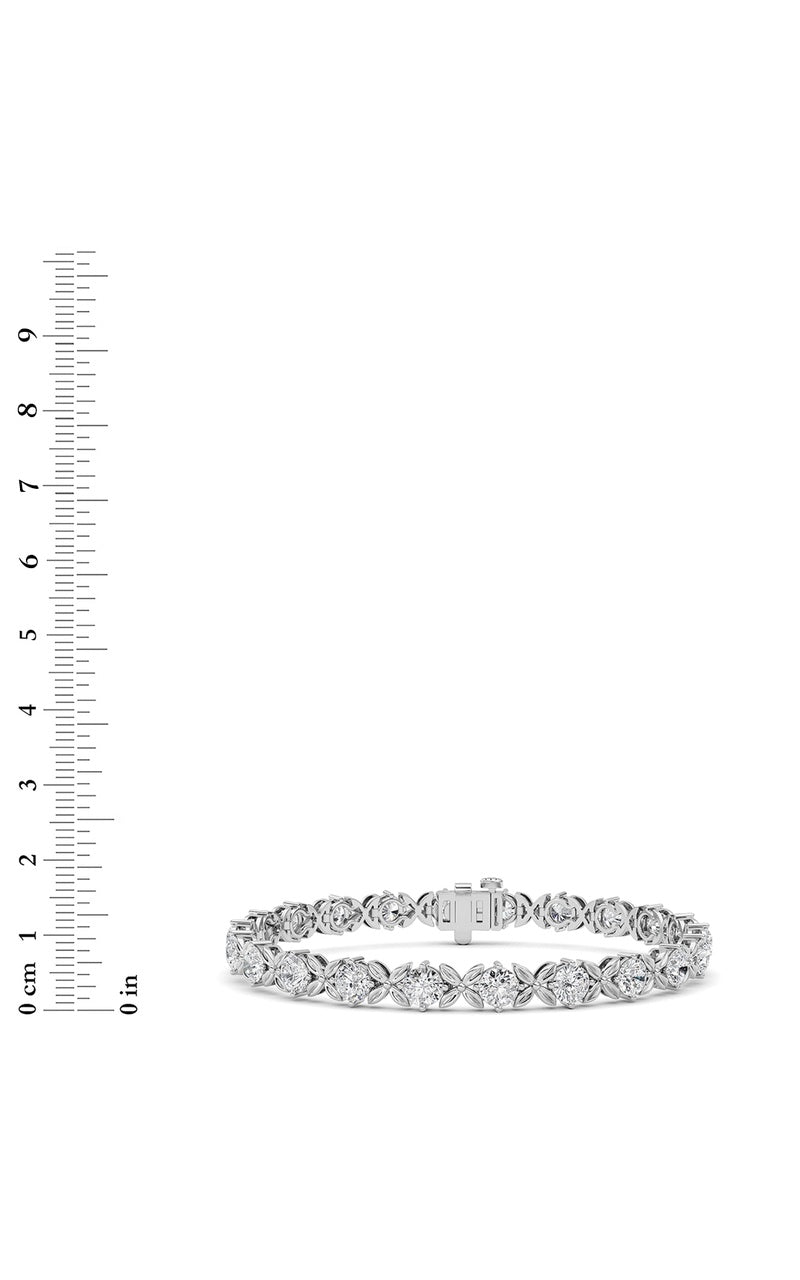 7Cttw Round Lab Grown Diamond (F/VS ) Bracelet in 14K Gold