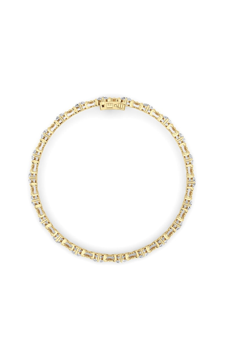 7Cttw Round Lab Grown Diamond (F/VS ) Bracelet in 14K Gold