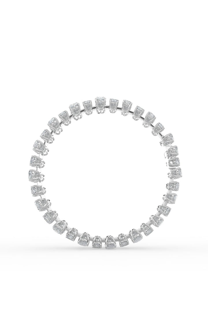 34.5Cttw Mix Shaped Lab Grown Diamond (F/VS) Bracelet in 14K Gold