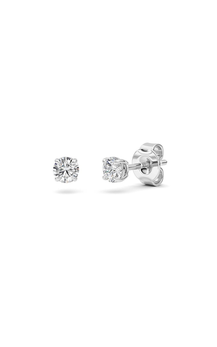 Silver, 14K White Gold Earring KJ00206E.RD-0.5-61F