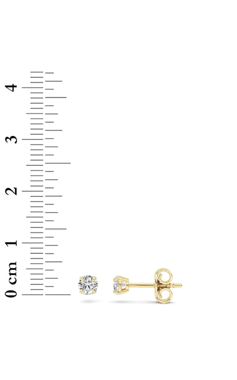 Silver, 14K White Gold Earring KJ00206E.RD-0.5-61F