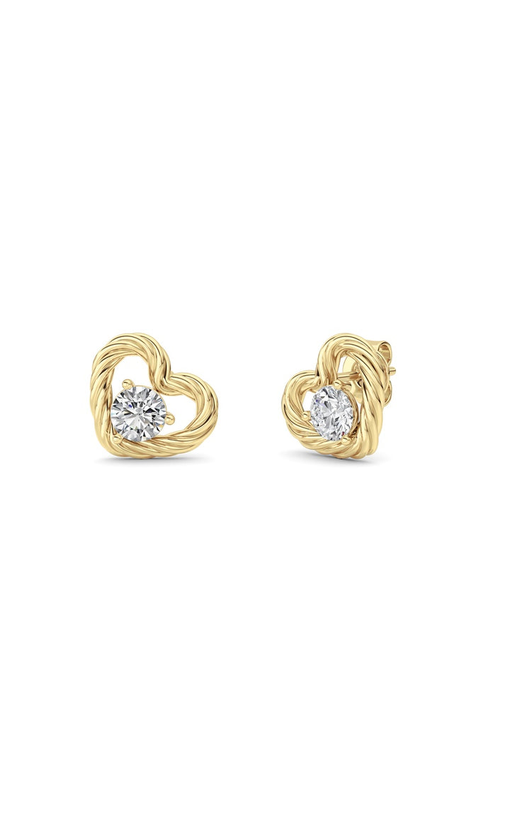 Silver, 14K White Gold Earring KJ02585E.RD-1-61F