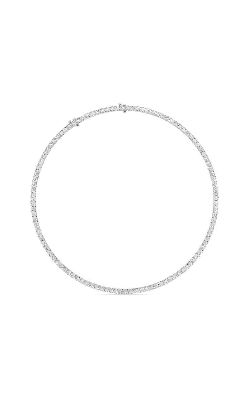 41Cttw Round Shaped Lab Grown Diamond (F/VS)  Necklace in 14K Gold