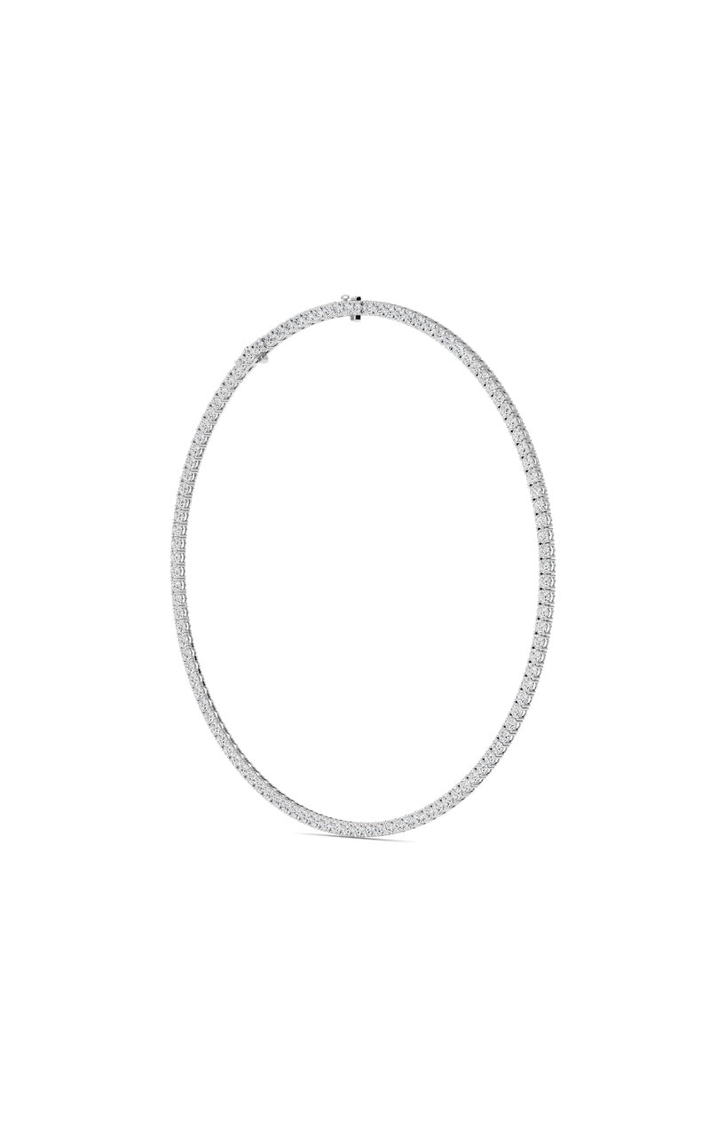 41Cttw Round Shaped Lab Grown Diamond (F/VS)  Necklace in 14K Gold