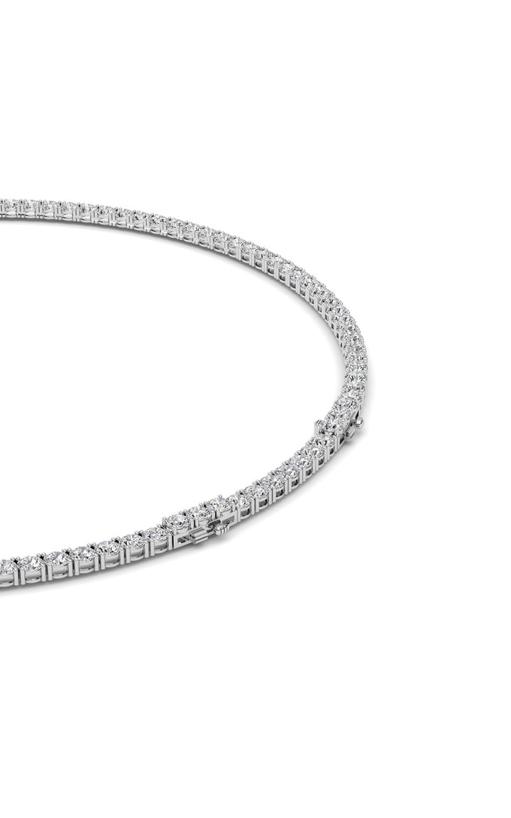 41Cttw Round Shaped Lab Grown Diamond (F/VS)  Necklace in 14K Gold