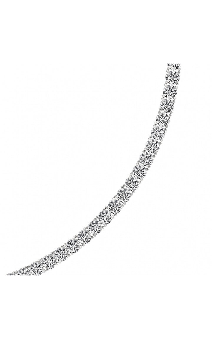 41Cttw Round Shaped Lab Grown Diamond (F/VS)  Necklace in 14K Gold