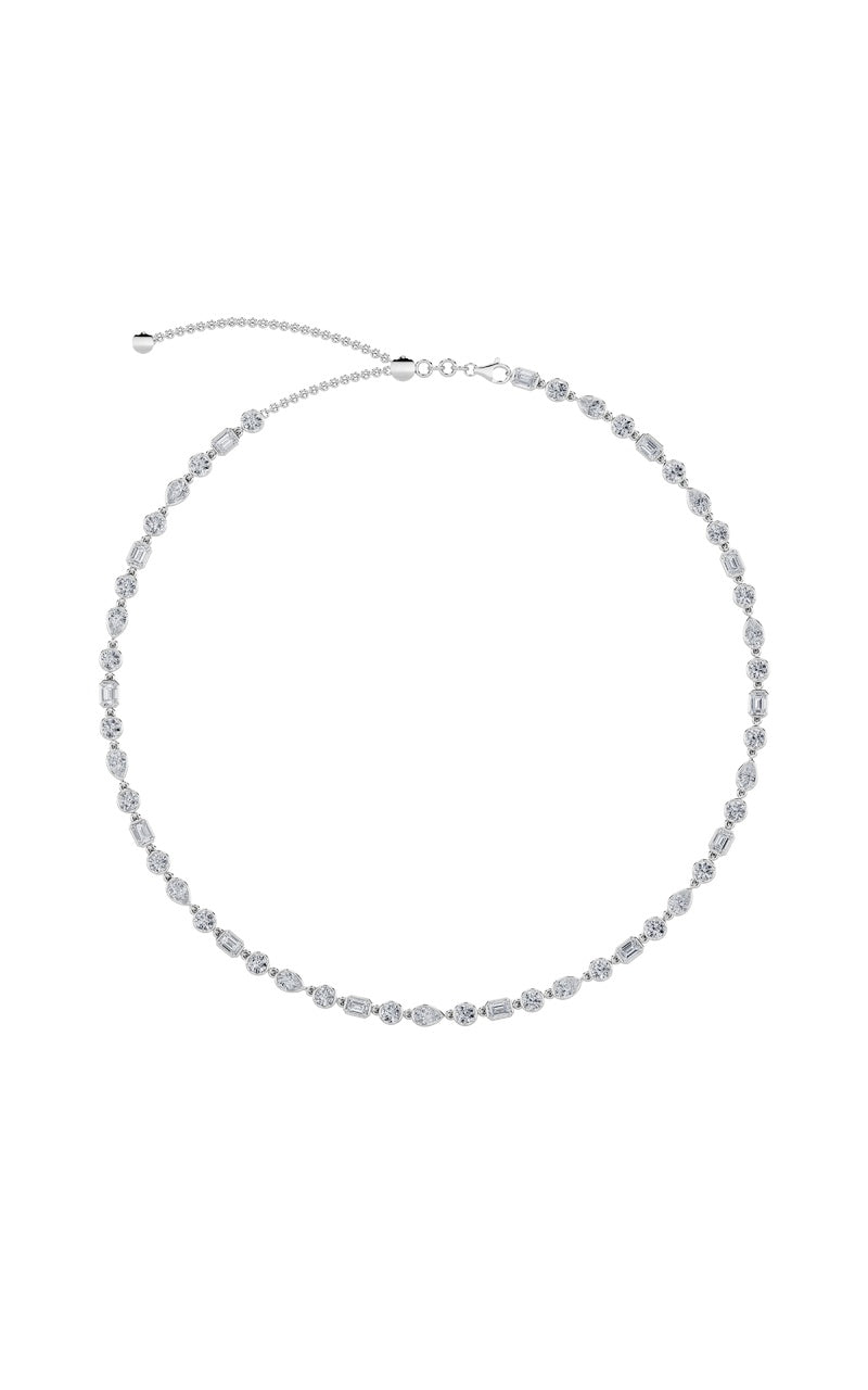 10Cttw Pear Shaped Lab Grown Diamond (F/VS) Necklace in 14K Gold