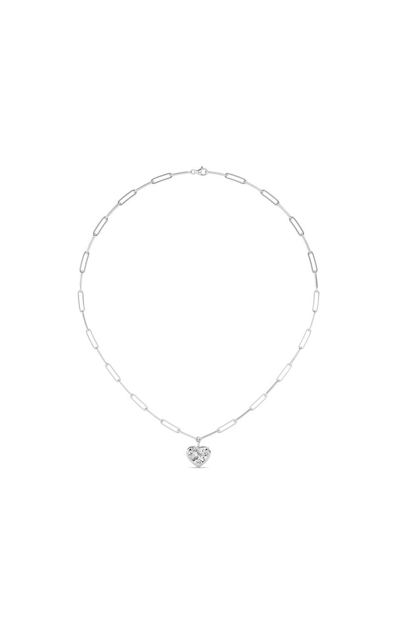 4Cttw Heart Shape Lab Grown Diamond (F/VS ) Necklace in 14K Gold