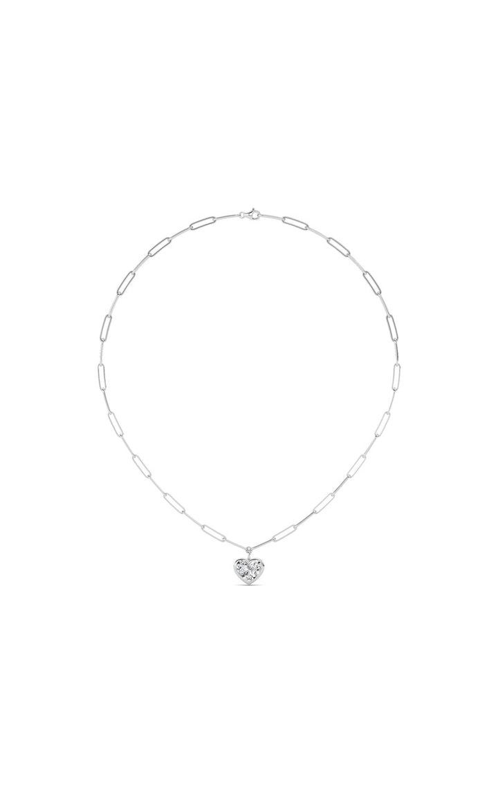 4Cttw Heart Shape Lab Grown Diamond (F/VS ) Necklace in 14K Gold