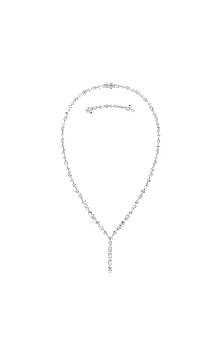 20Cttw Mix Shaped Lab Grown Diamond (F/VS ) Necklace in 14K Gold