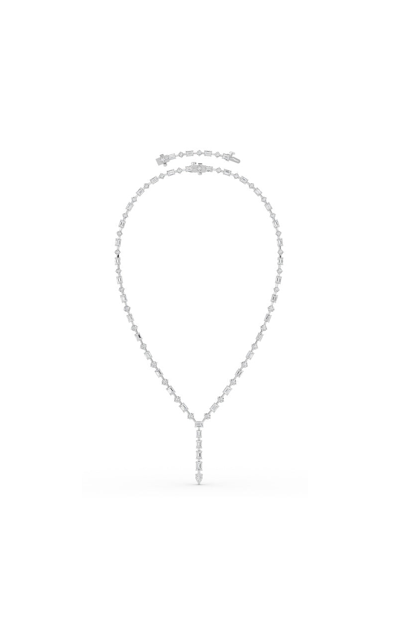 20Cttw Mix Shaped Lab Grown Diamond (F/VS ) Necklace in 14K Gold