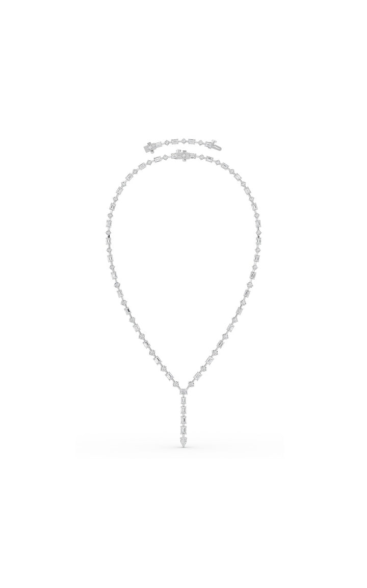 20Cttw Mix Shaped Lab Grown Diamond (F/VS ) Necklace in 14K Gold