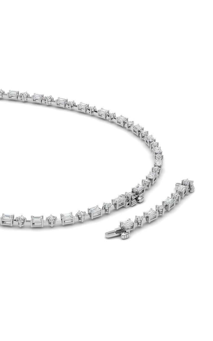20Cttw Mix Shaped Lab Grown Diamond (F/VS ) Necklace in 14K Gold
