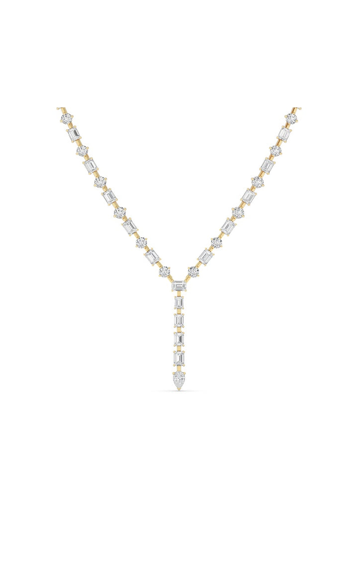 20Cttw Mix Shaped Lab Grown Diamond (F/VS ) Necklace in 14K Gold