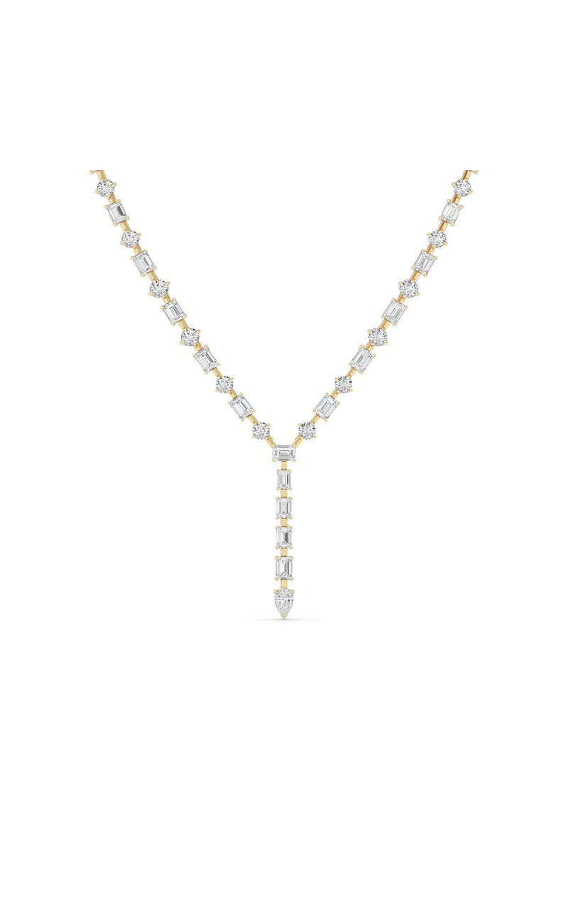 20Cttw Mix Shaped Lab Grown Diamond (F/VS ) Necklace in 14K Gold