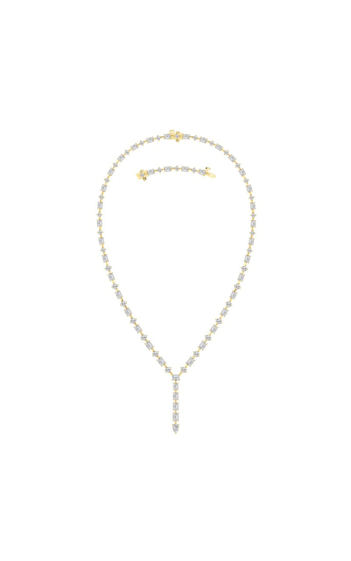 20Cttw Mix Shaped Lab Grown Diamond (F/VS ) Necklace in 14K Gold