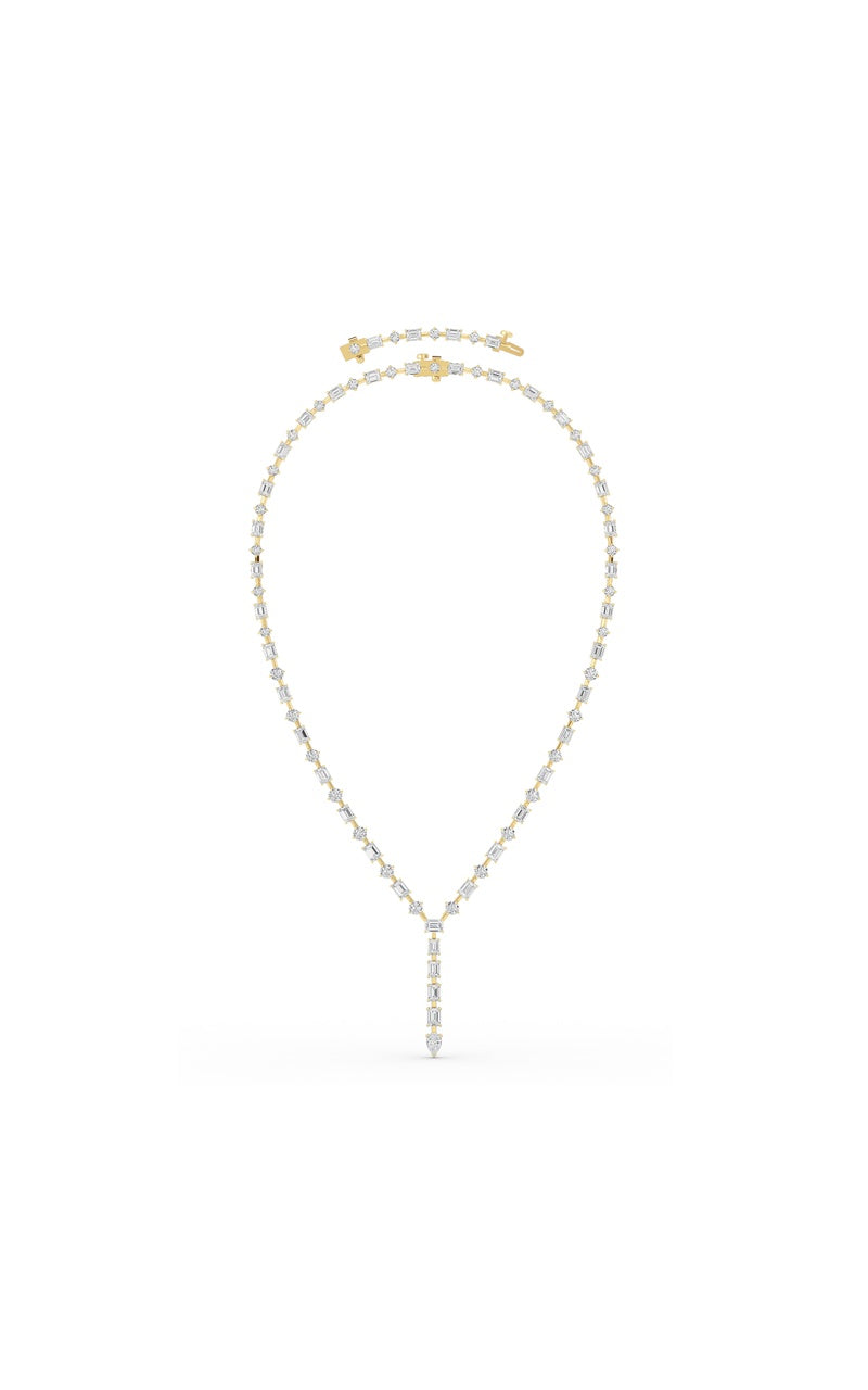 20Cttw Mix Shaped Lab Grown Diamond (F/VS ) Necklace in 14K Gold