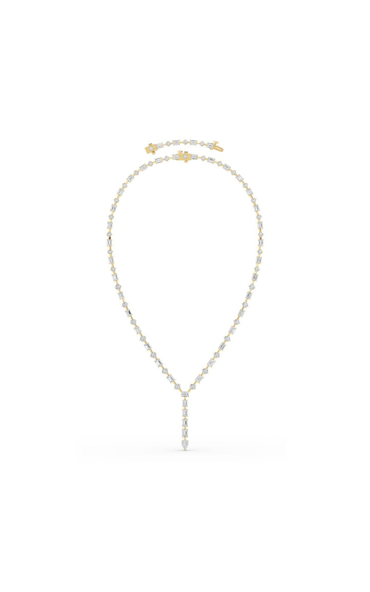 20Cttw Mix Shaped Lab Grown Diamond (F/VS ) Necklace in 14K Gold