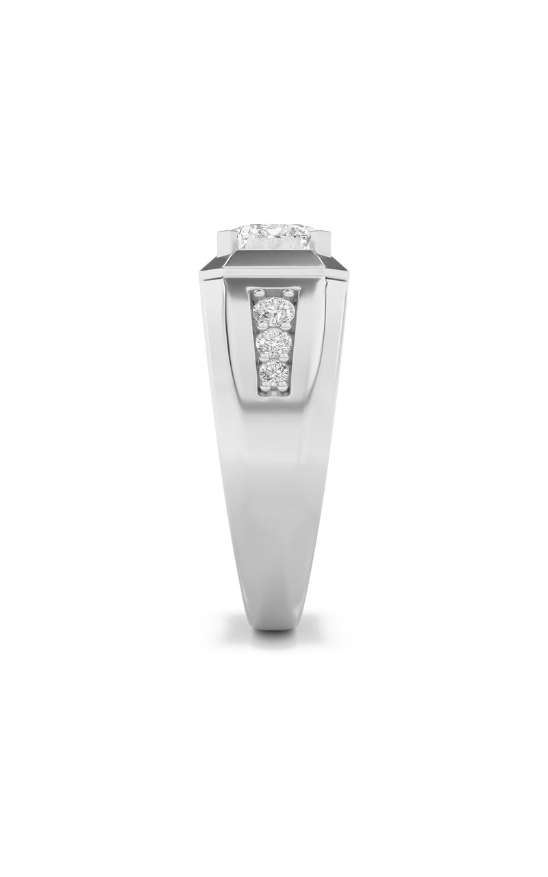 3.25Cttw Emerald Shaped Lab Grown Diamond (F/VS) Ring in 14K Gold