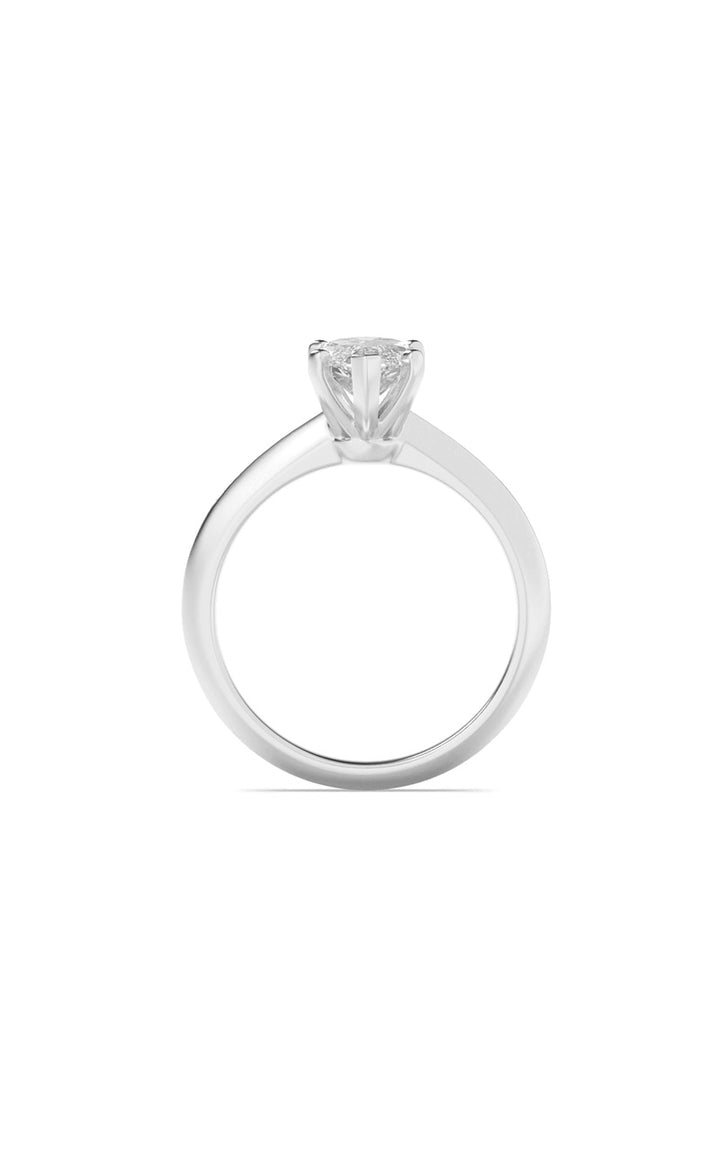 1.5Cttw Marquise Shaped Lab Grown Diamond (F/VS) Knife Edge Shank Solitaire Engagement Ring in 14K Gold