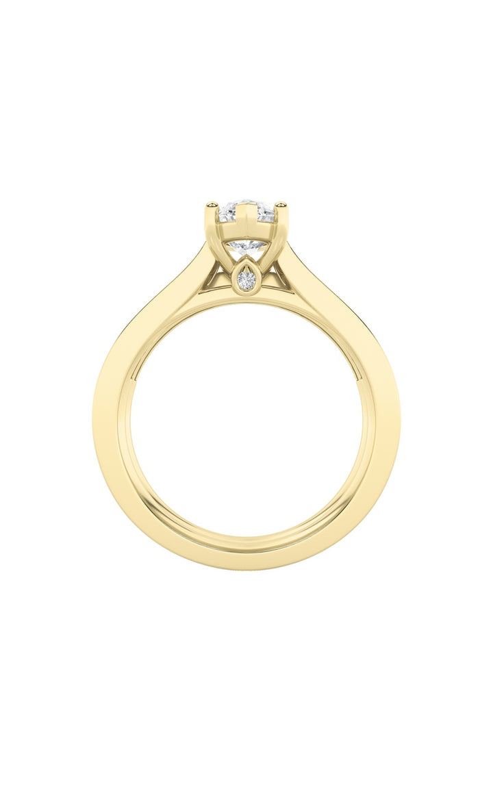 2Cttw Marquise Shaped Lab Grown Diamond (F/VS) Channel Set Bridal Engagement Ring in 14K Gold