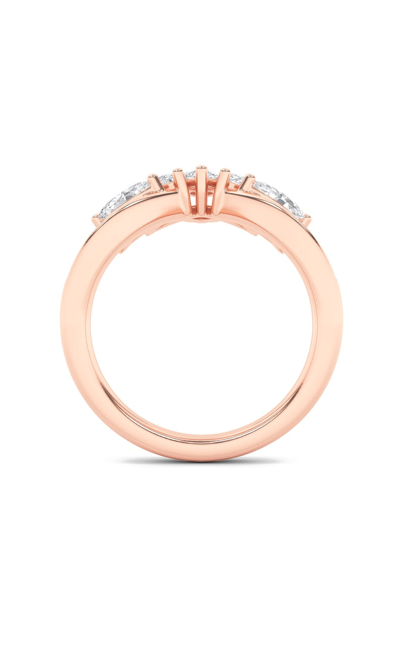 1.5Cttw Marquise Shaped Lab Grown Diamond (F/VVS)Fancy Contour Ring in 14K Gold