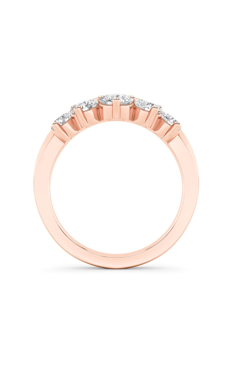 1Cttw Round Shaped Lab Grown Diamond (F/VS) Fancy Contour Ring in 14K Gold