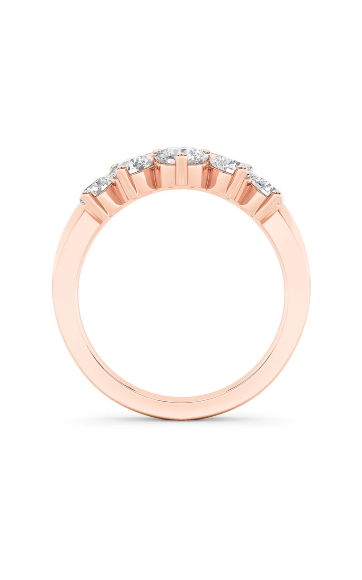 1Cttw Round Shaped Lab Grown Diamond (F/VS) Fancy Contour Ring in 14K Gold