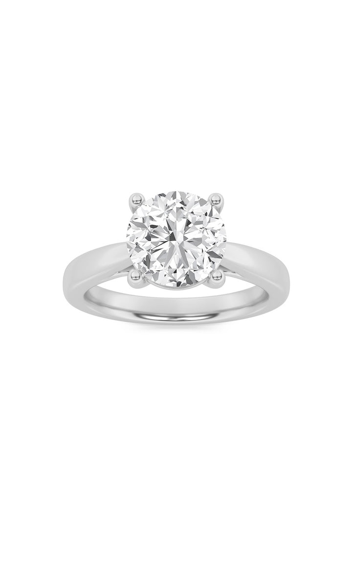 1Cttw Round Shaped Lab Grown Diamond (F/VS) Insert Jacket Ring in 14K Gold