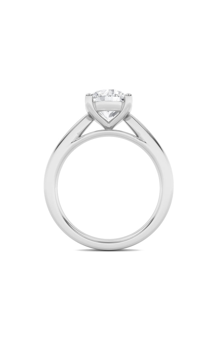1Cttw Round Shaped Lab Grown Diamond (F/VS) Insert Jacket Ring in 14K Gold