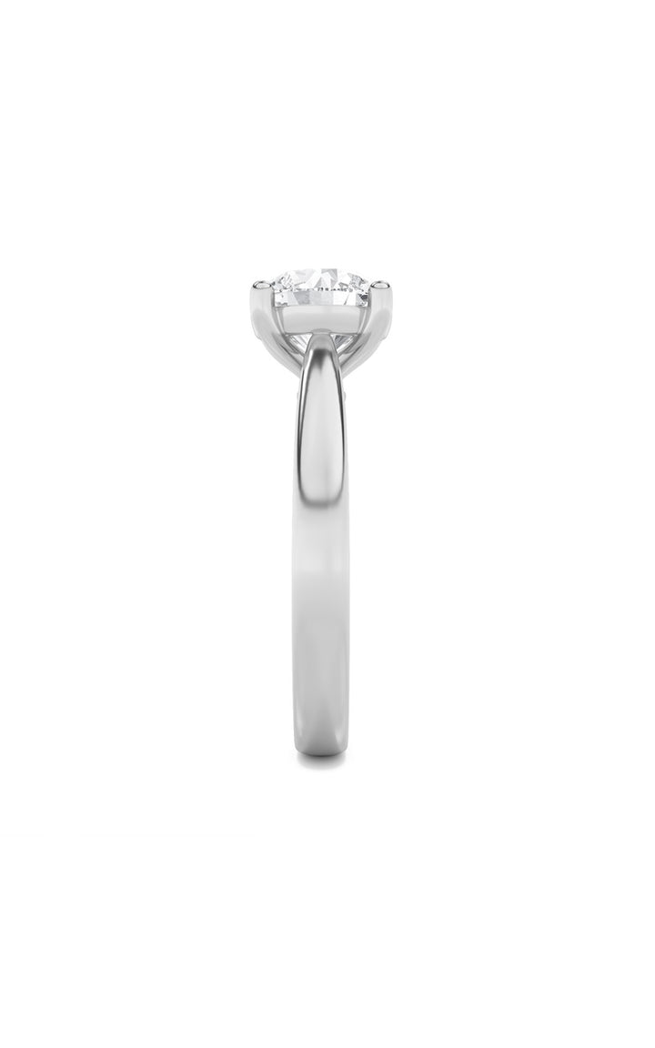 1Cttw Round Shaped Lab Grown Diamond (F/VS) Insert Jacket Ring in 14K Gold