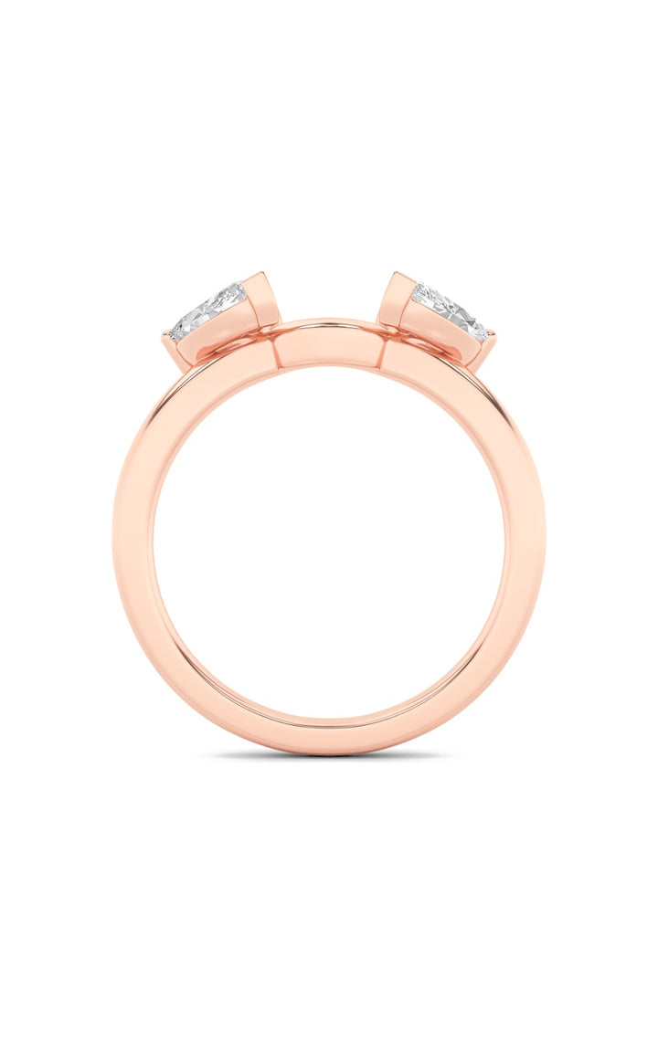 1Cttw Marquise Shaped Lab Grown Diamond (F/VS) Wrap Ring in 14K Gold