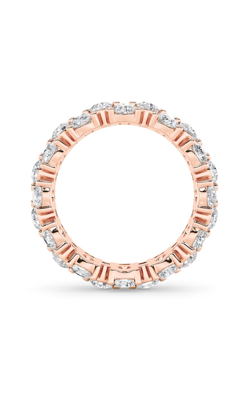 5Cttw Round Shaped Lab Grown Diamond (F/VS) Eternity Band Ring in 14K Gold