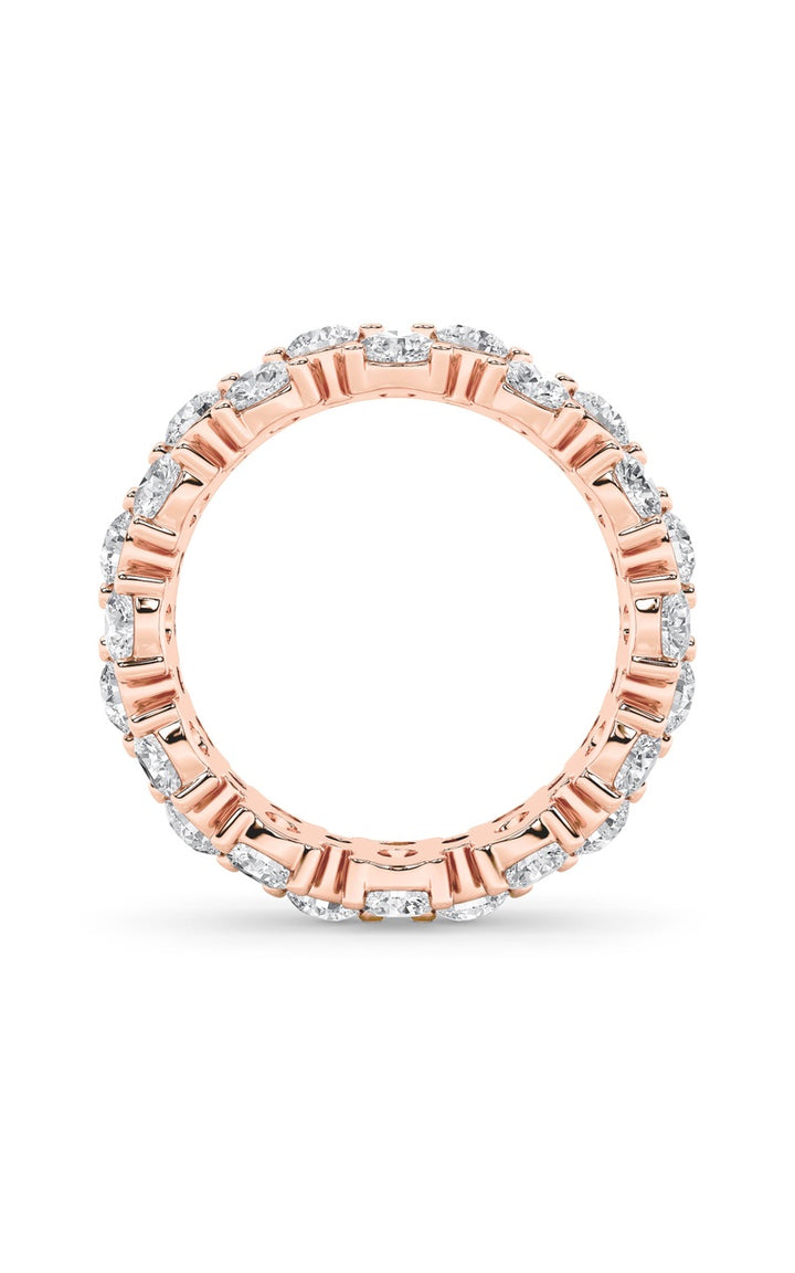 5Cttw Round Shaped Lab Grown Diamond (F/VS) Eternity Band Ring in 14K Gold