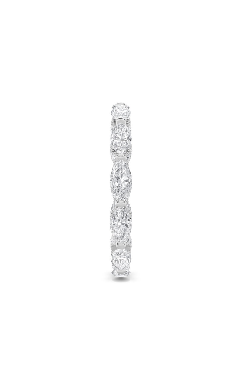 2.5Cttw Marquise Shaped Lab Grown Diamond (F/VS) Eternity Band Ring in 14K Gold