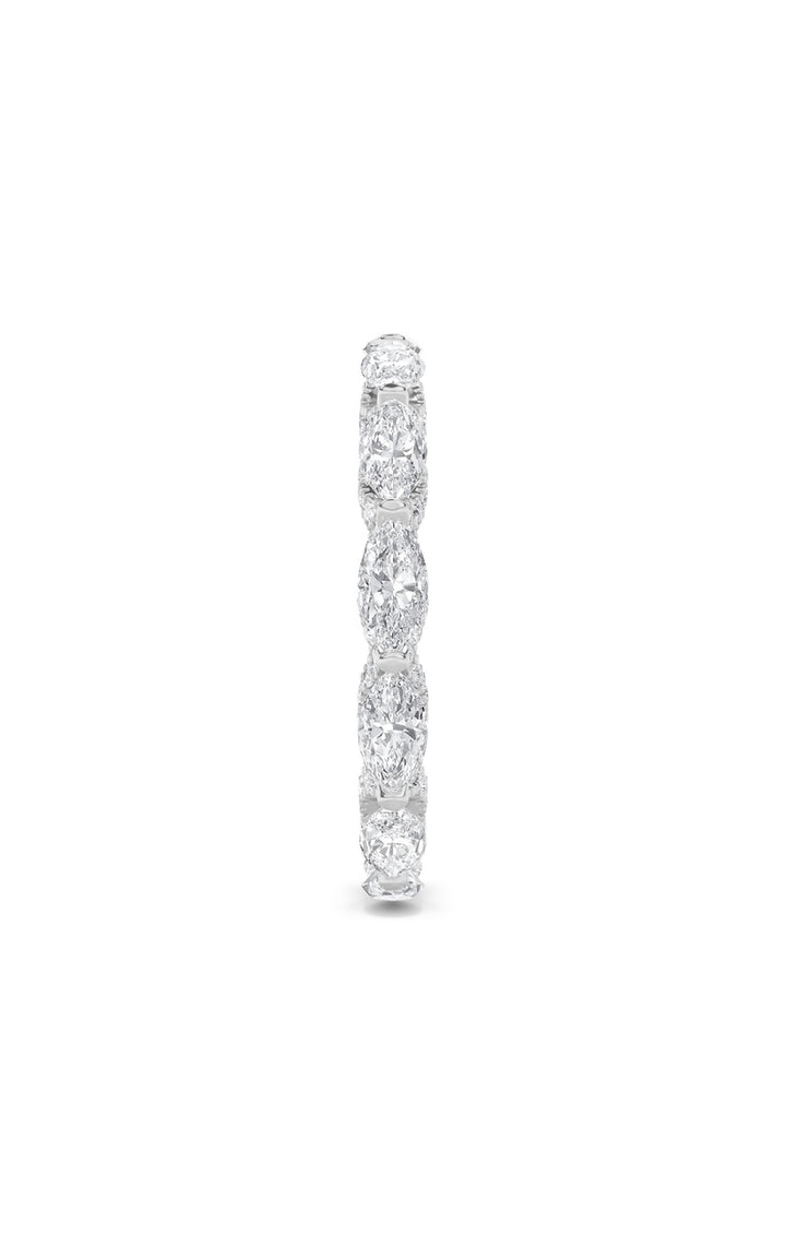 2.5Cttw Marquise Shaped Lab Grown Diamond (F/VS) Eternity Band Ring in 14K Gold