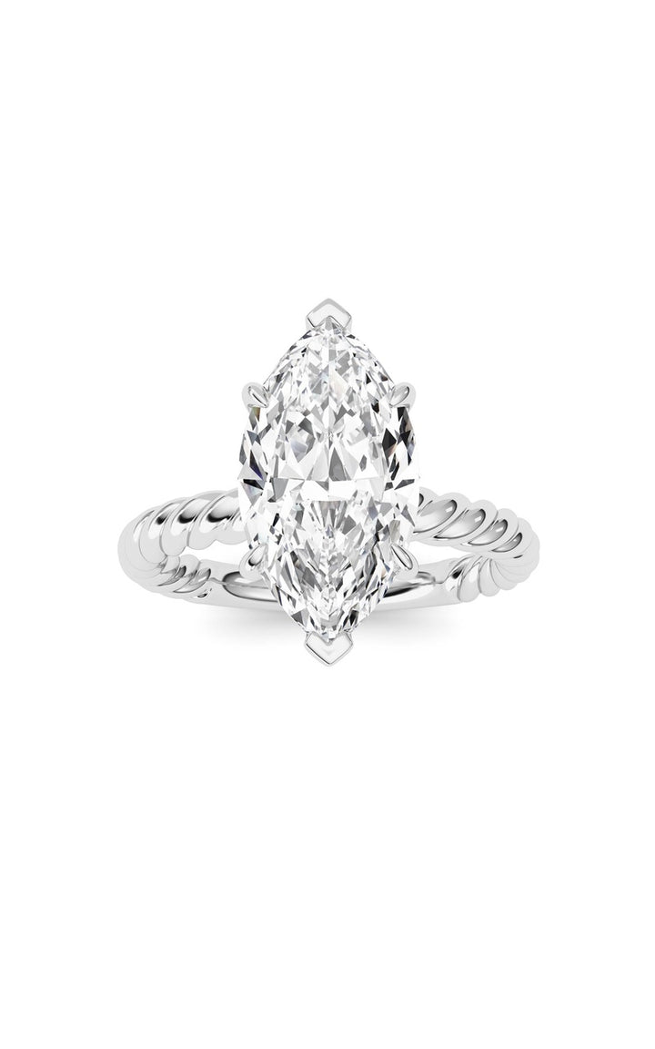 Marquise Lab Grown Diamond (F/VS ) Ring in 14K Gold