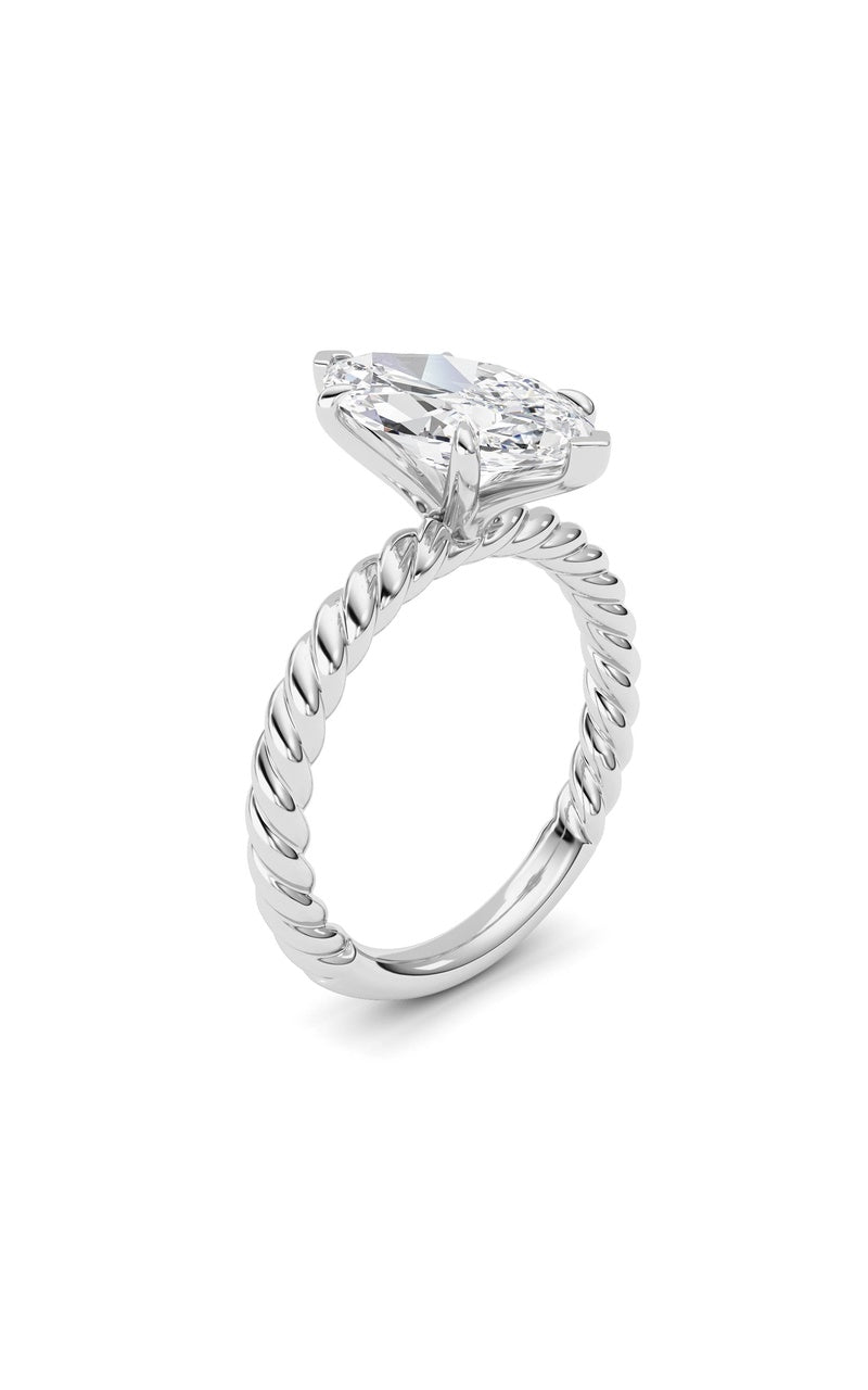 Marquise Lab Grown Diamond (F/VS ) Ring in 14K Gold