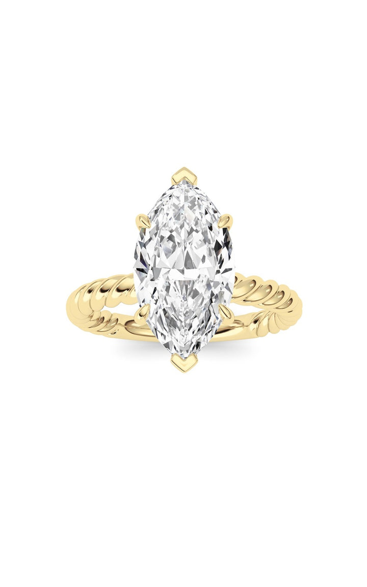 Marquise Lab Grown Diamond (F/VS ) Ring in 14K Gold